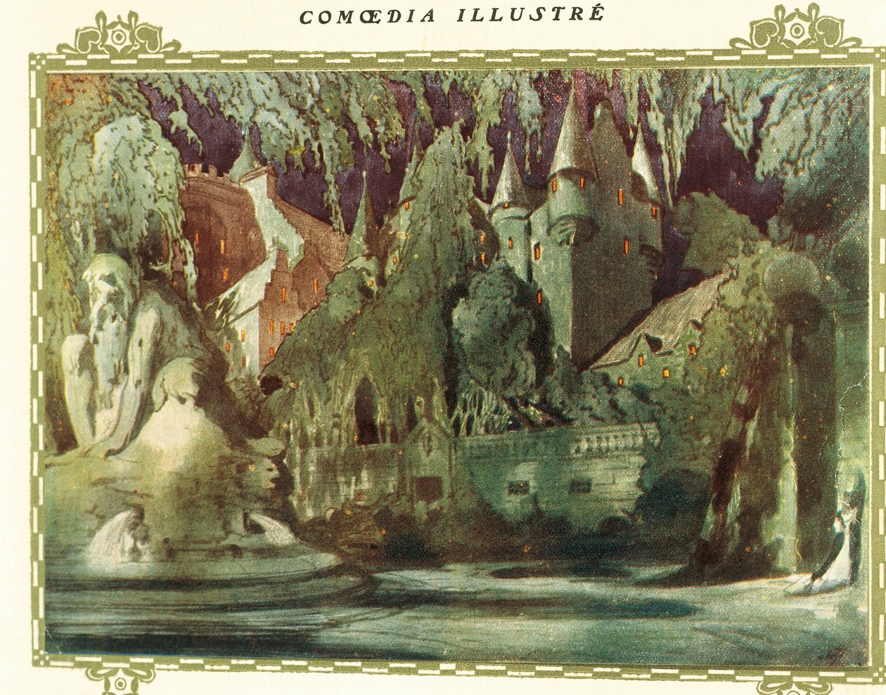 Frankrig, Paris, Scene fra Boris Godunov af Modest Petrovic Musorgskij af Leon Bakst