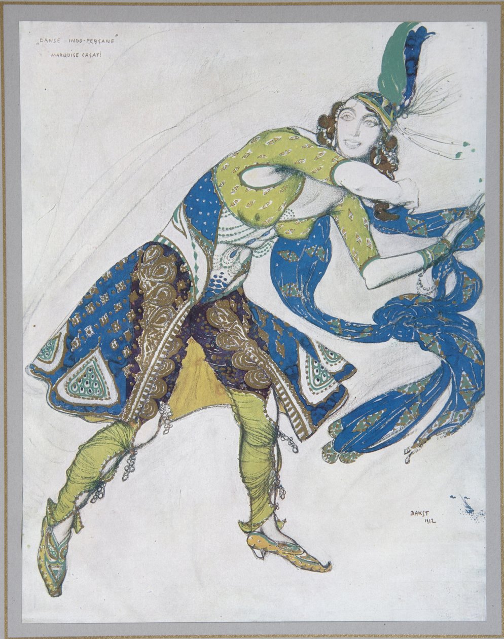 Indisk dans The Marquise de Casati, 1912 af Leon Bakst