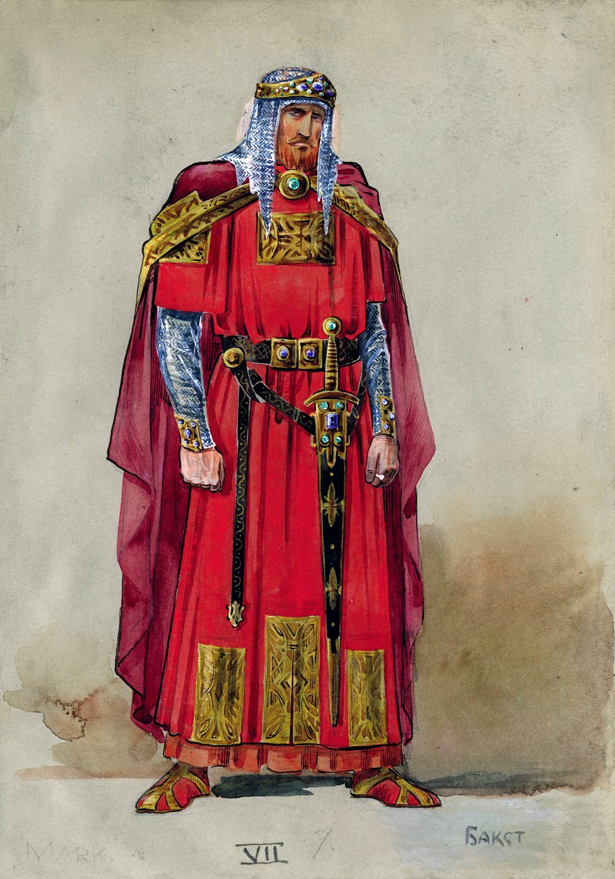 Middelalderprins. Kostume design af Leon Bakst