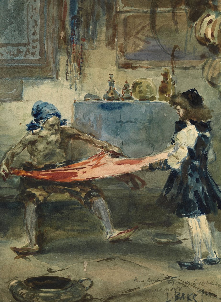 Orientalsk Scene af Leon Bakst