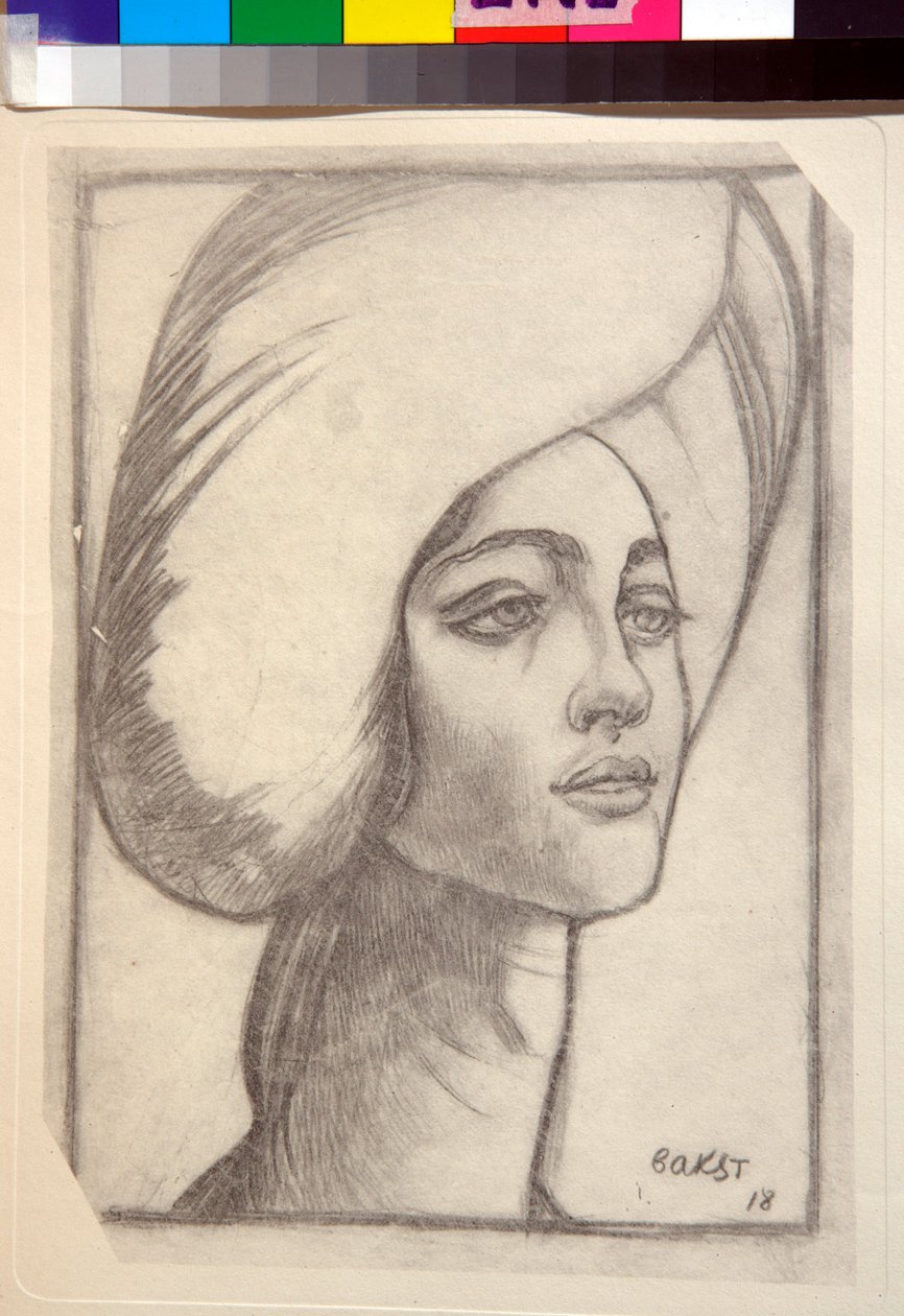Portræt af Madame T af Leon Bakst