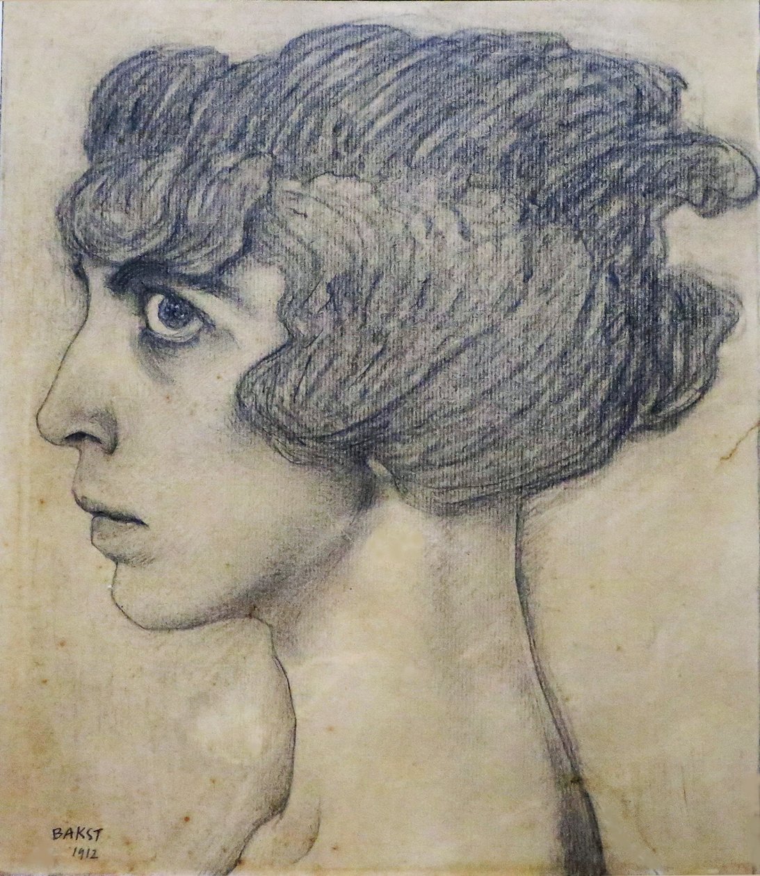 Portræt af Marchesa Luisa Casati, 1912. af Leon Bakst
