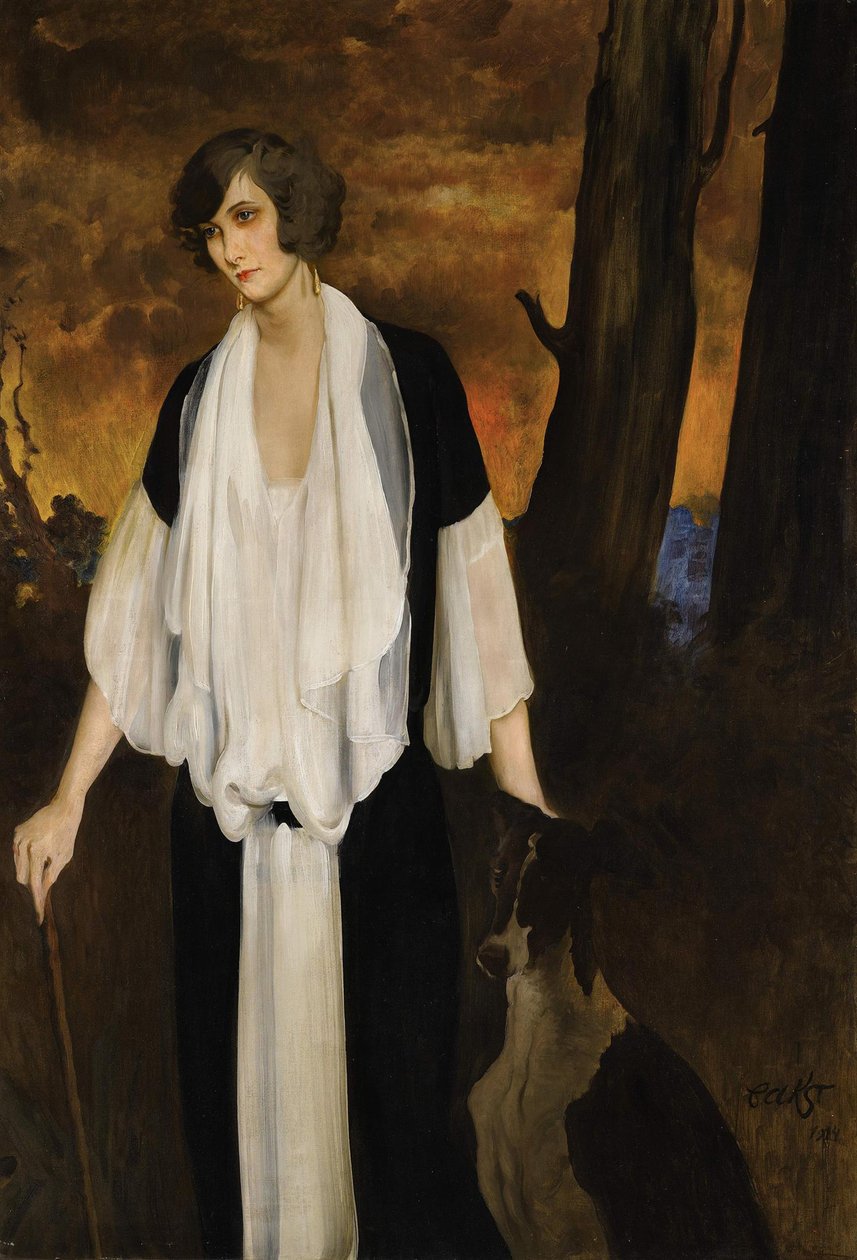 Portræt af Rachel Strong, den fremtidige grevinde Henri de Boisgelin, 1924 af Leon Bakst