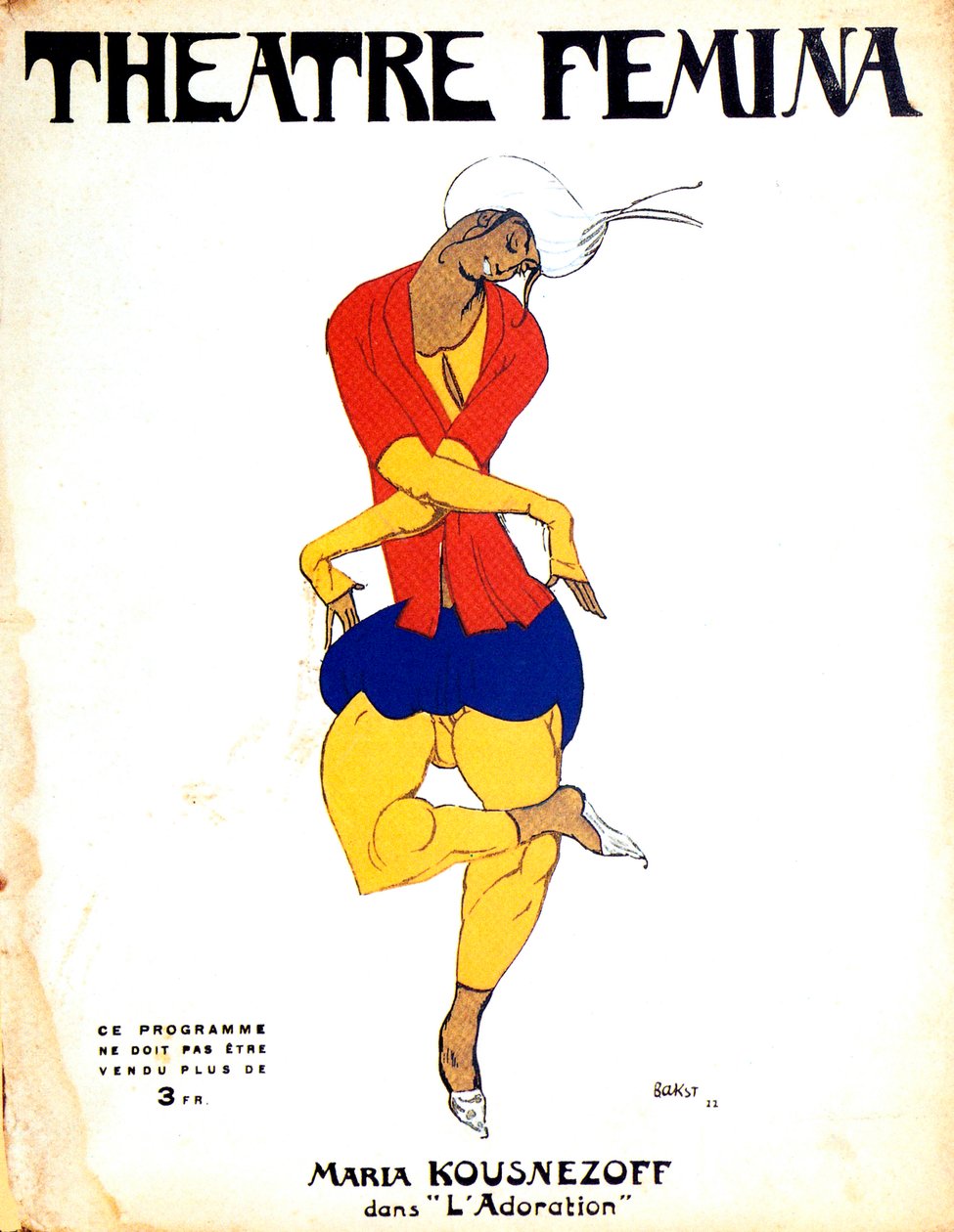 Plakat for Igor Stravinskys ballet The Rite of Spring, 1911 af Leon Bakst