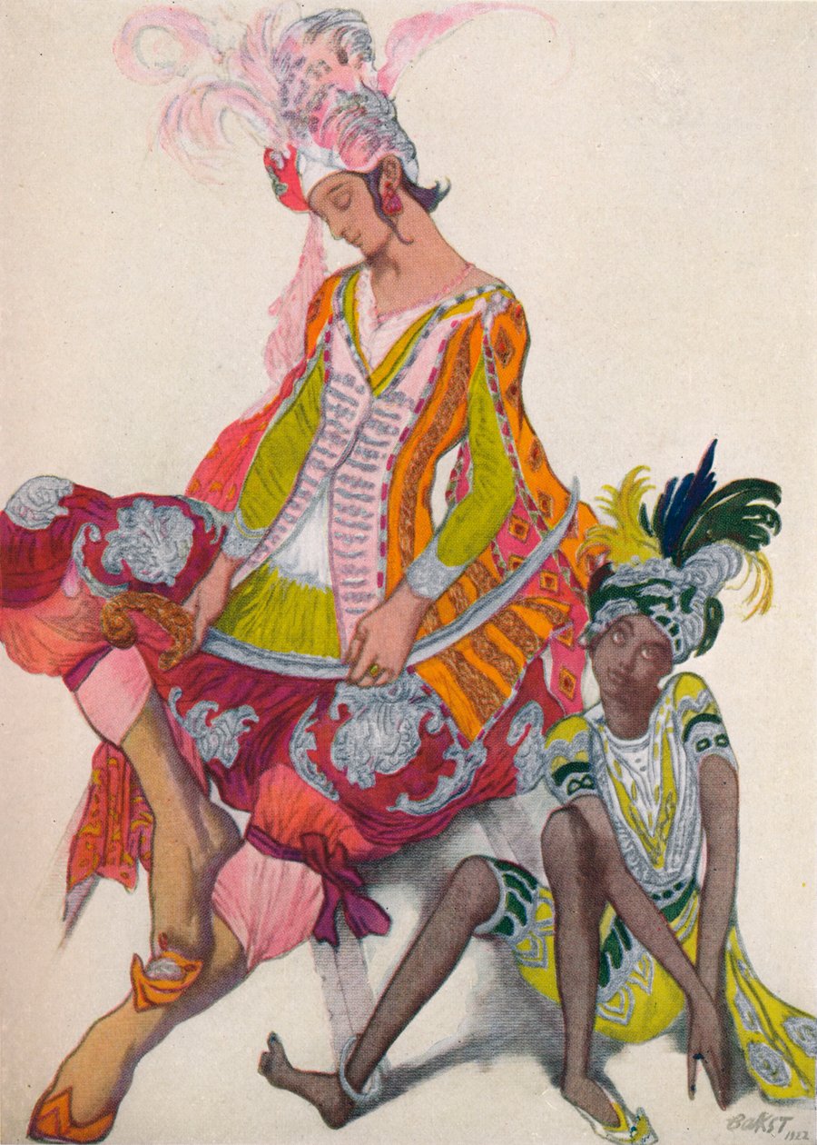 Prins og slaverevant, 1922, 1923 af Leon Bakst