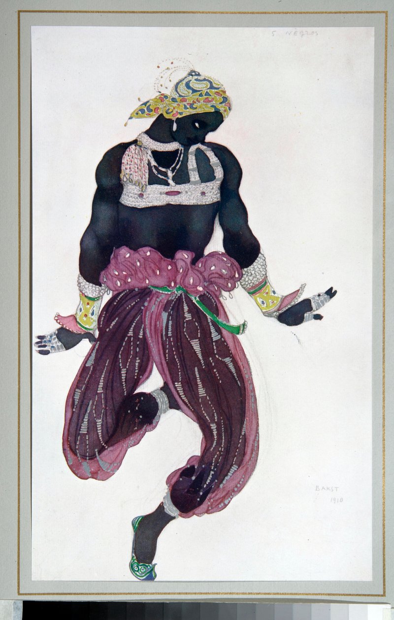 Russian Ballet : tegning til balletten "Sheherazade" instrueret af Michel Fokine af Leon Bakst