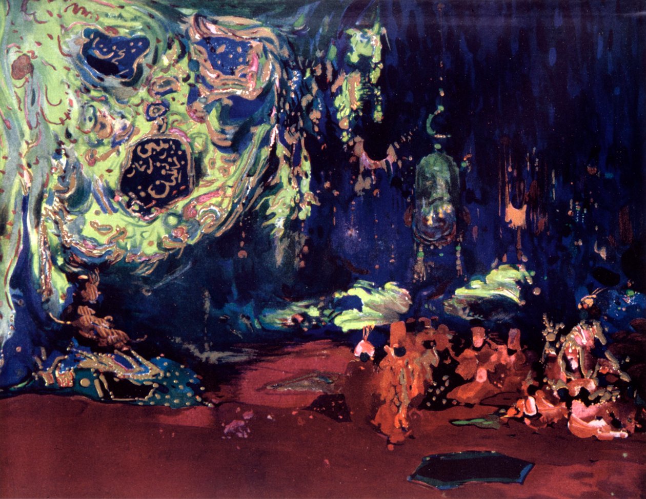 Scenografi til balletten Scheherazade, c1913 af Leon Bakst