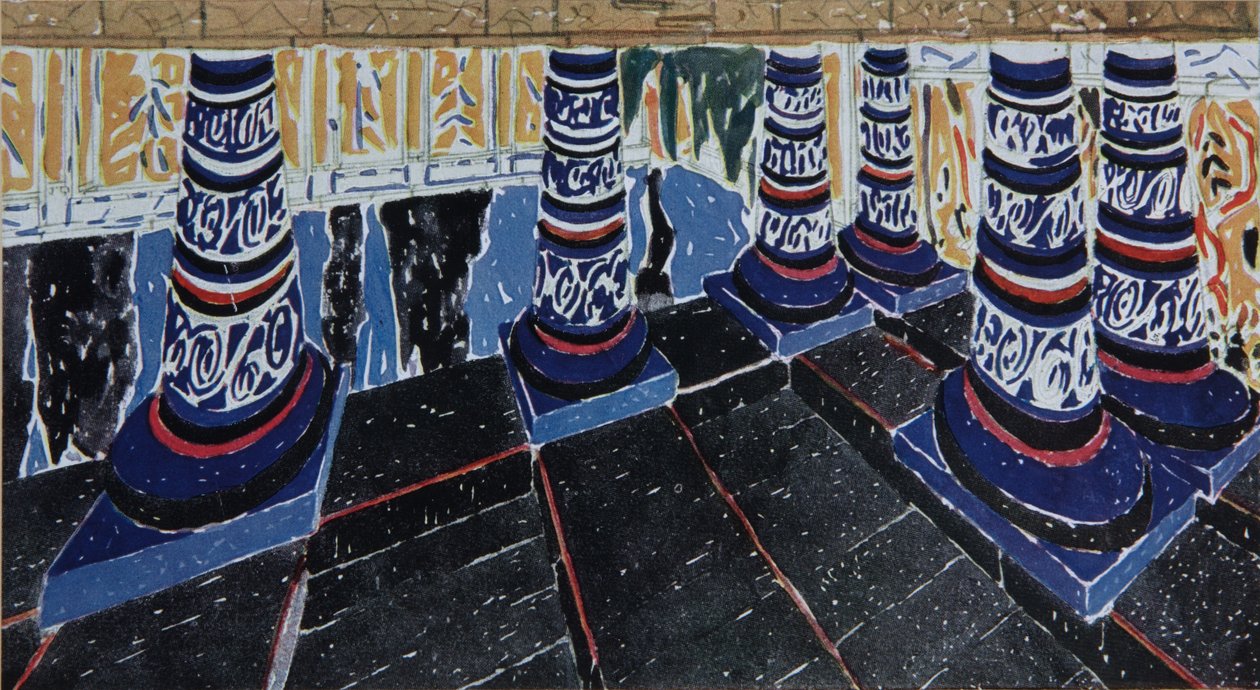 Scenedesign til dramaet Phaedra Phèdre af Jean Racine, 1923 af Leon Bakst