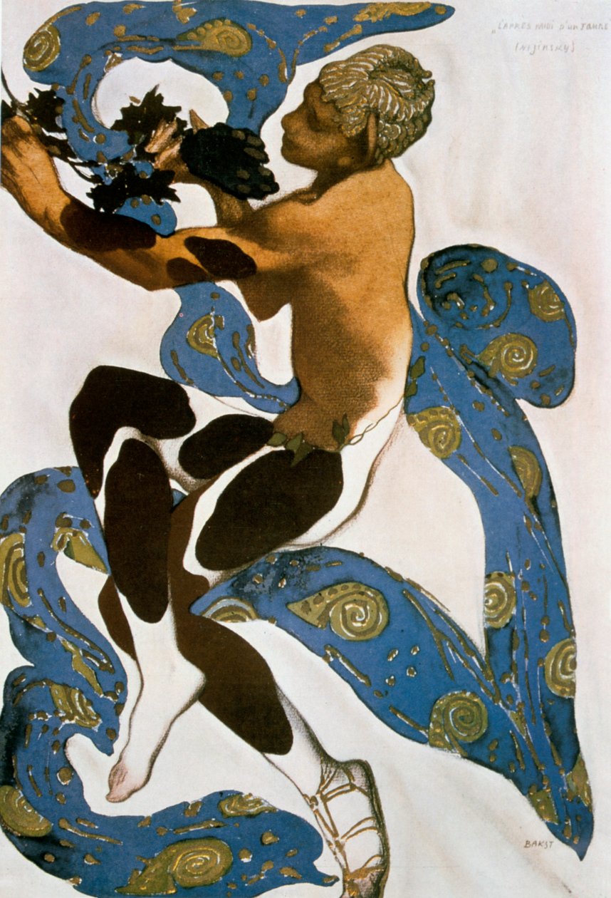Faun Nijinsky, kostumedesign til Ballets Russes, 1912. af Leon Bakst