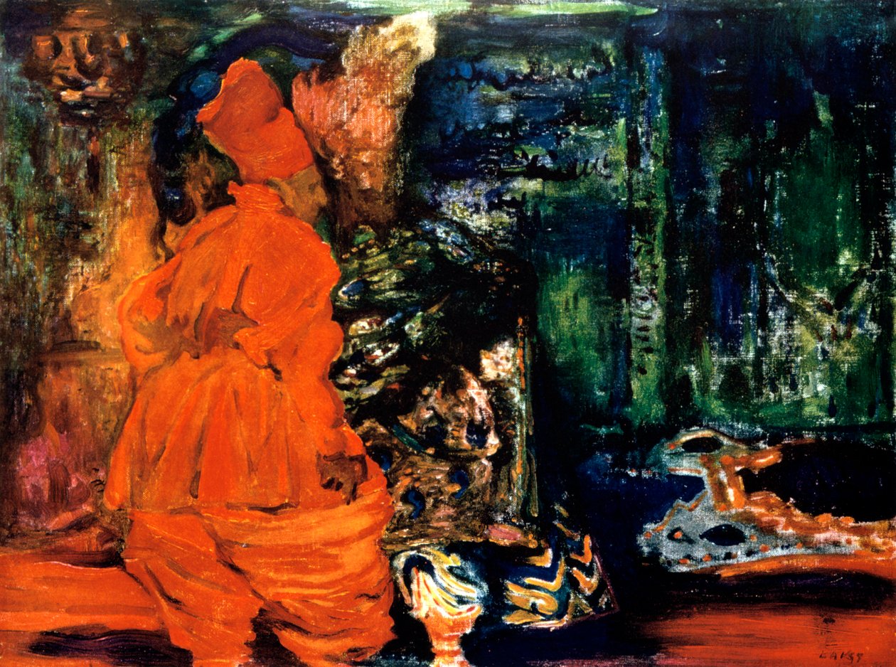 The Secret of the Harem, scenografi til en ballet, c1913 af Leon Bakst
