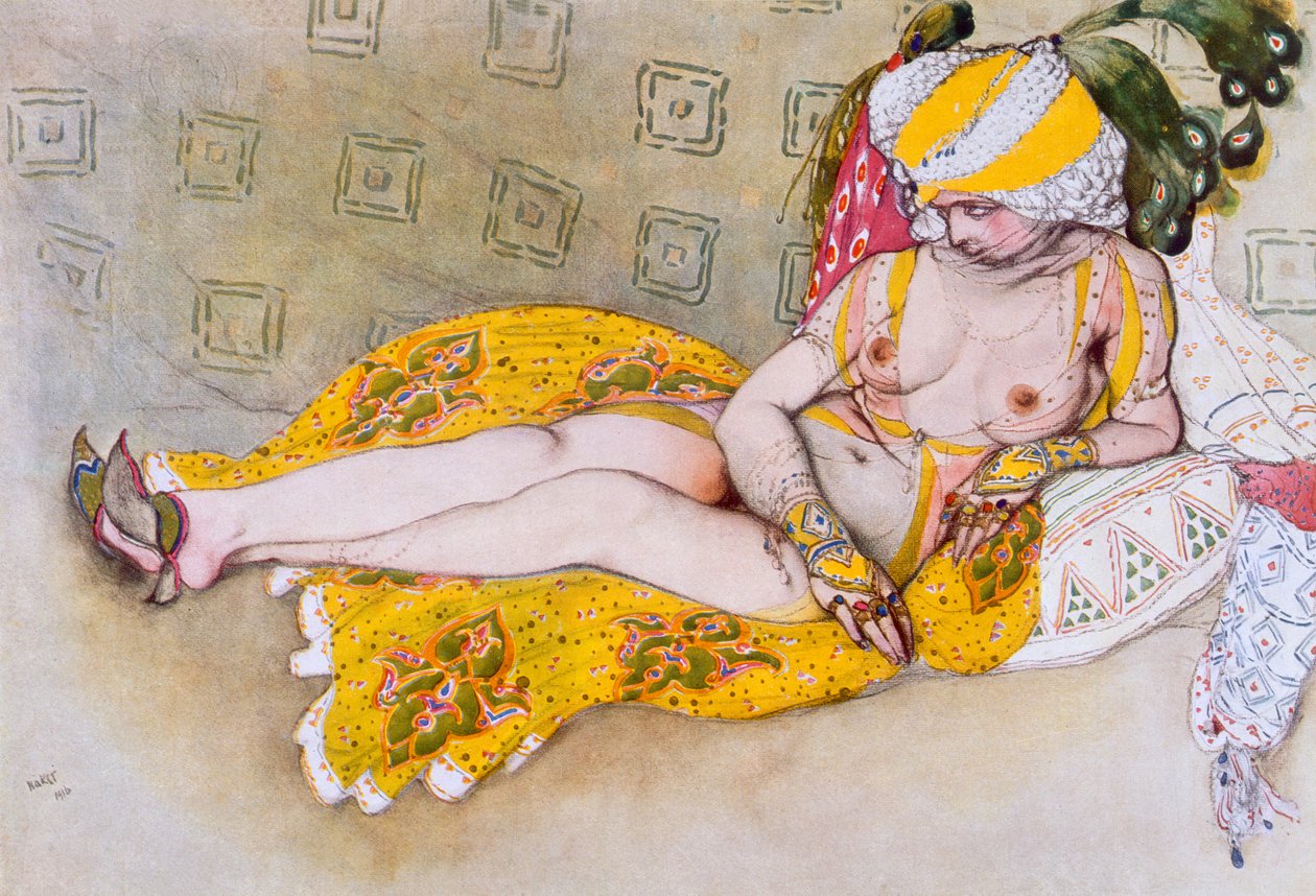 Den gule sultana, 1916. af Leon Bakst