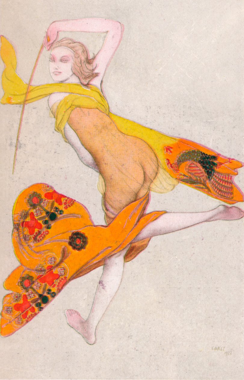 En dansende slave, 1922, 1923 af Leon Bakst