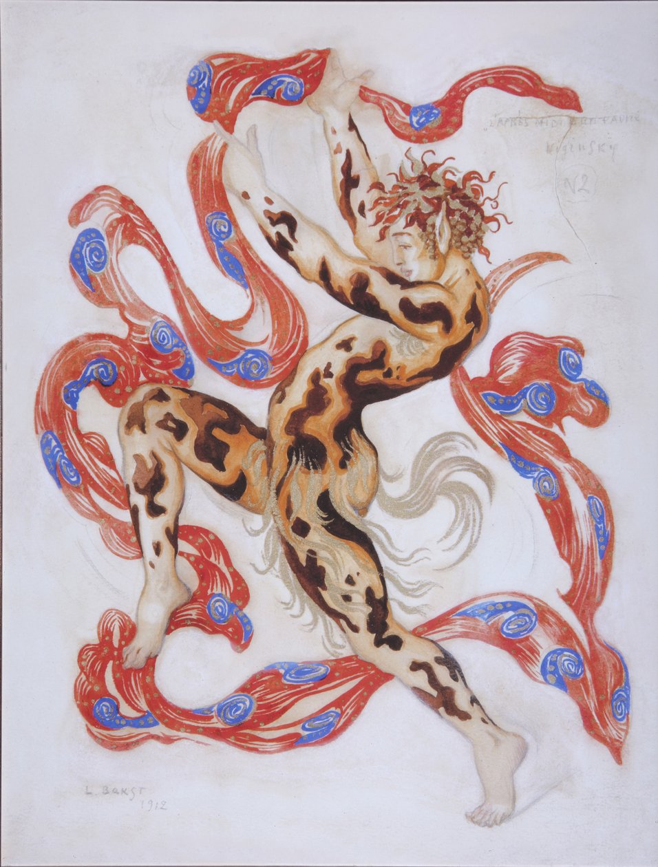 Vaslav Nijinsky i Balletten The Afternoon of a Faun af C. Debussy af Leon Bakst