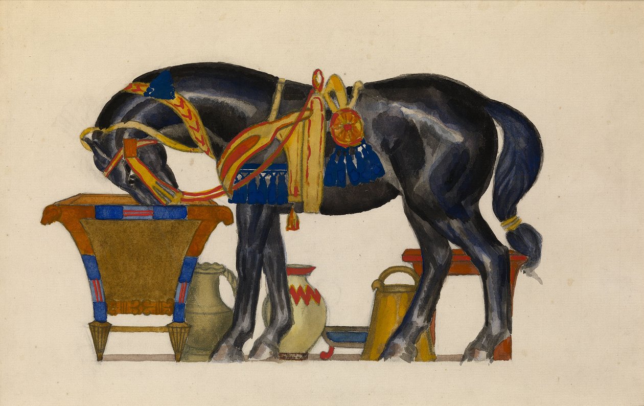 Vandende hest af Leon Bakst