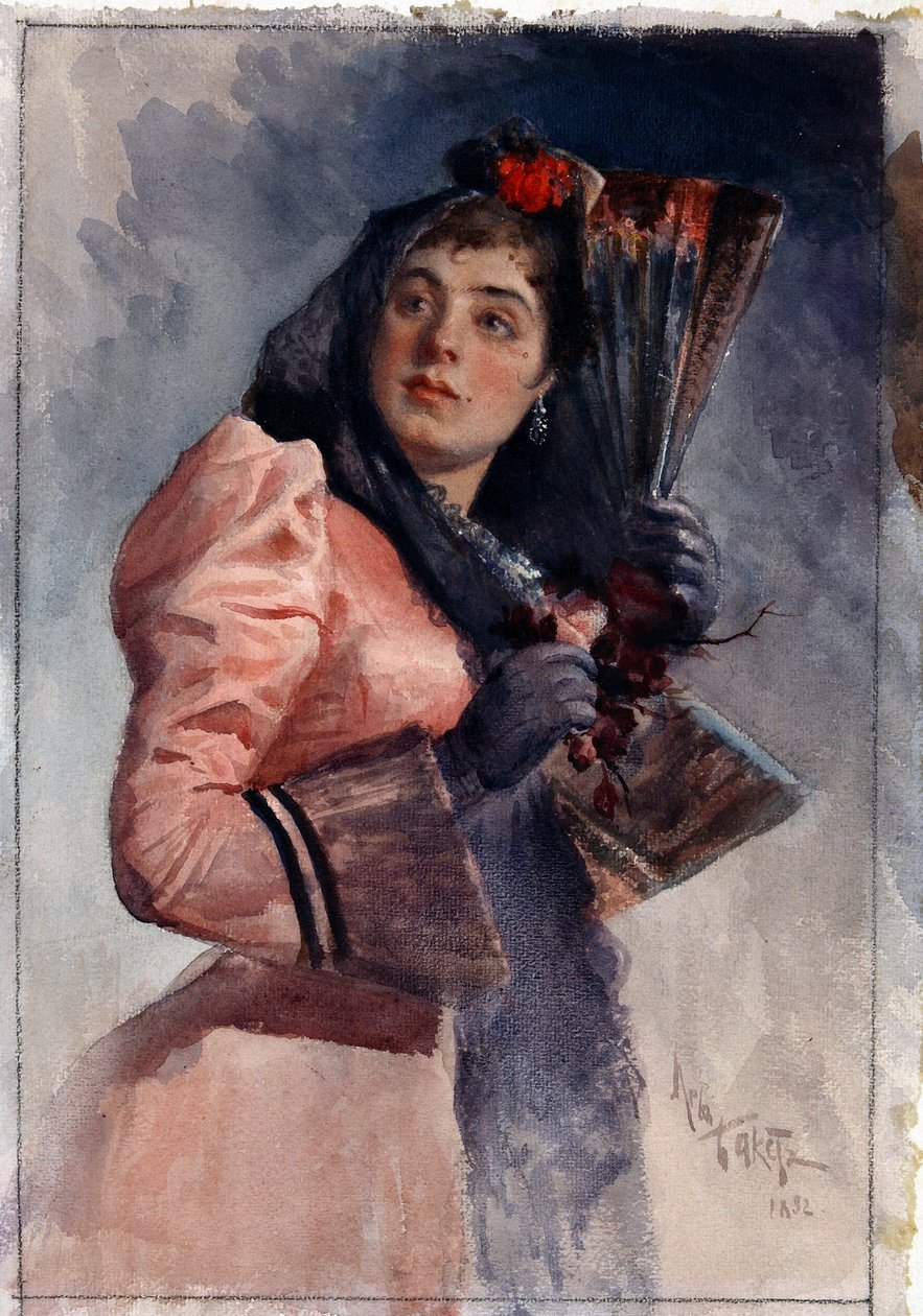 karakter til operaen Carmen, instrueret af Bizet af Leon Bakst