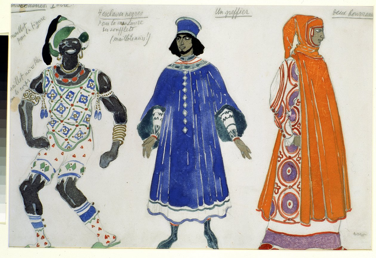 kostume til balletten "Le martyre de Saint Sebastien" af Gabriele D