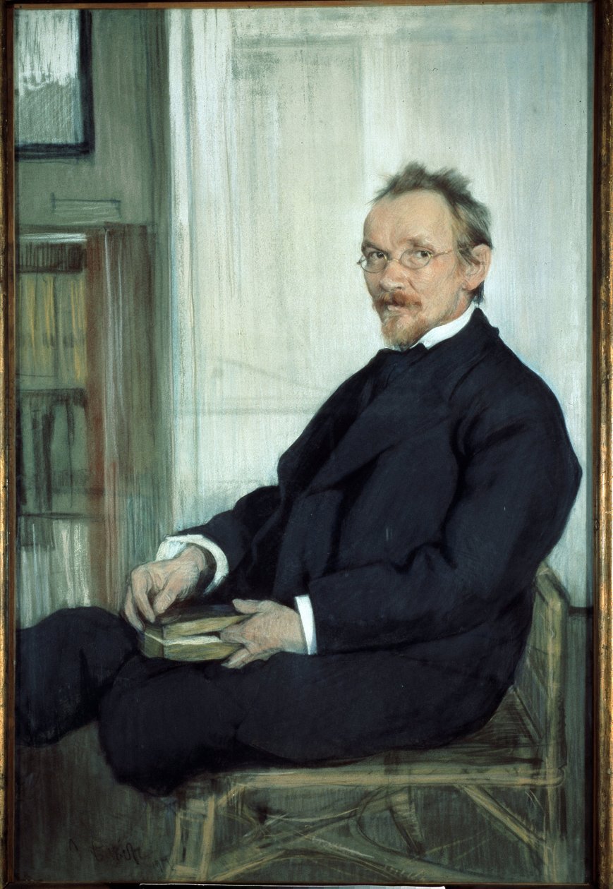 portræt af forfatteren og filosoffen Vasily (Vassili) Vasilievich Rozanov (1856-1919) af Leon Bakst
