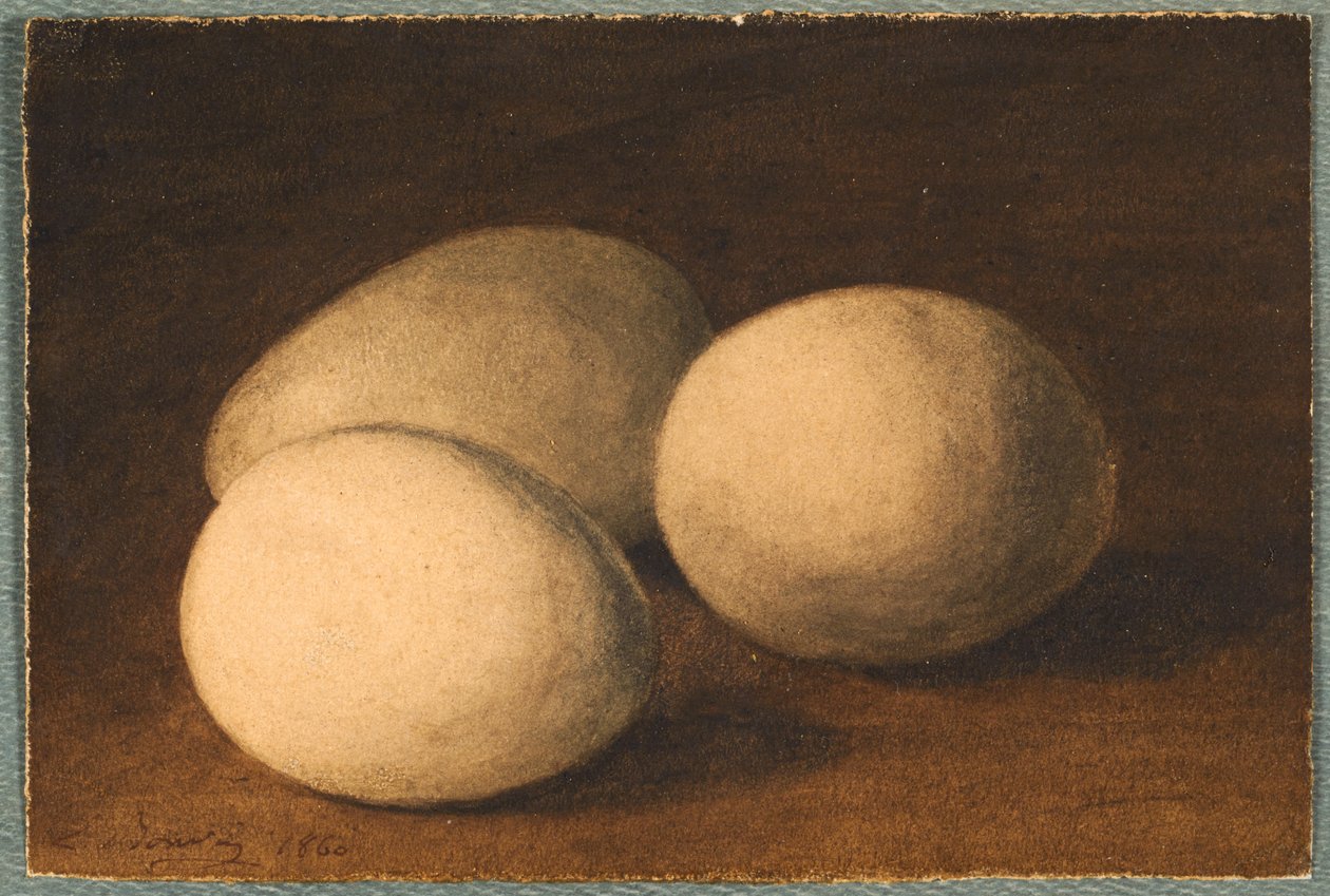 Drei Eier (Trois oeufs) af Léon Bonvin