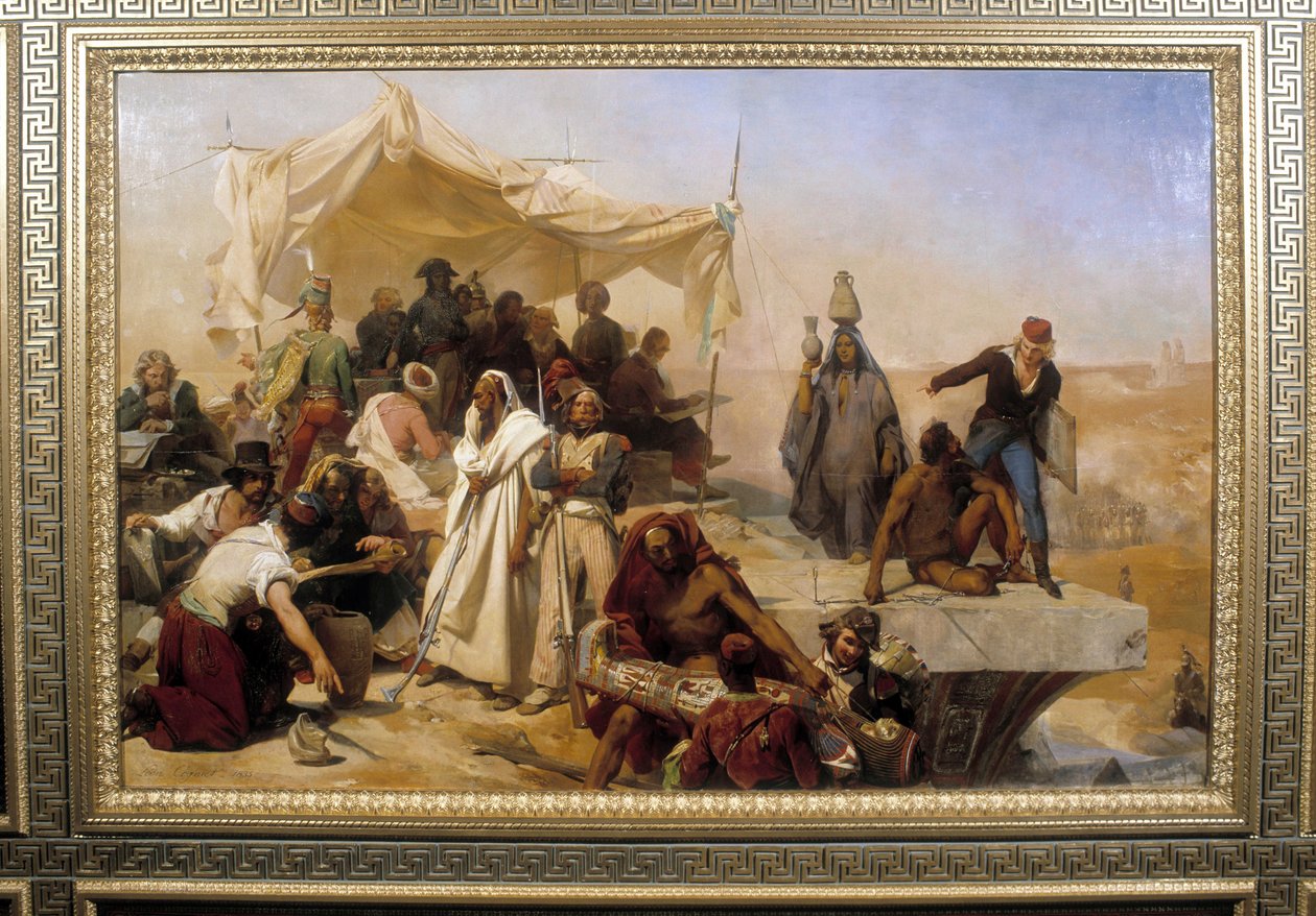 Ekspedition fra Egypten under ordre fra Bonaparte. Maleri af Leon Cogniet (1794-1880) af Léon Cogniet