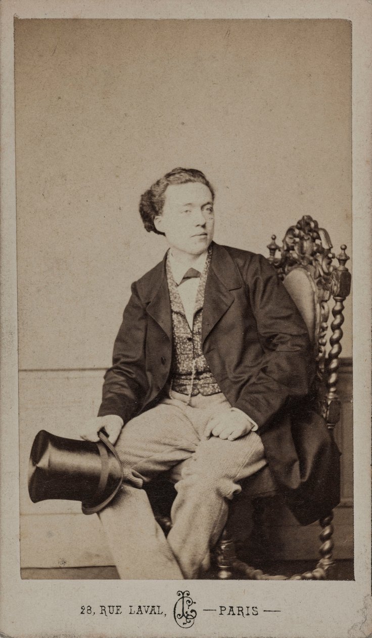 Portræt af komponisten Louis Diémer 1843-1919, ca. 1875. af Leon Cremiere