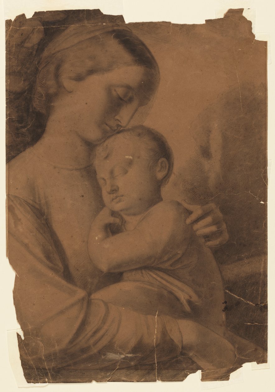 Madonna og barn af Leon Dabo