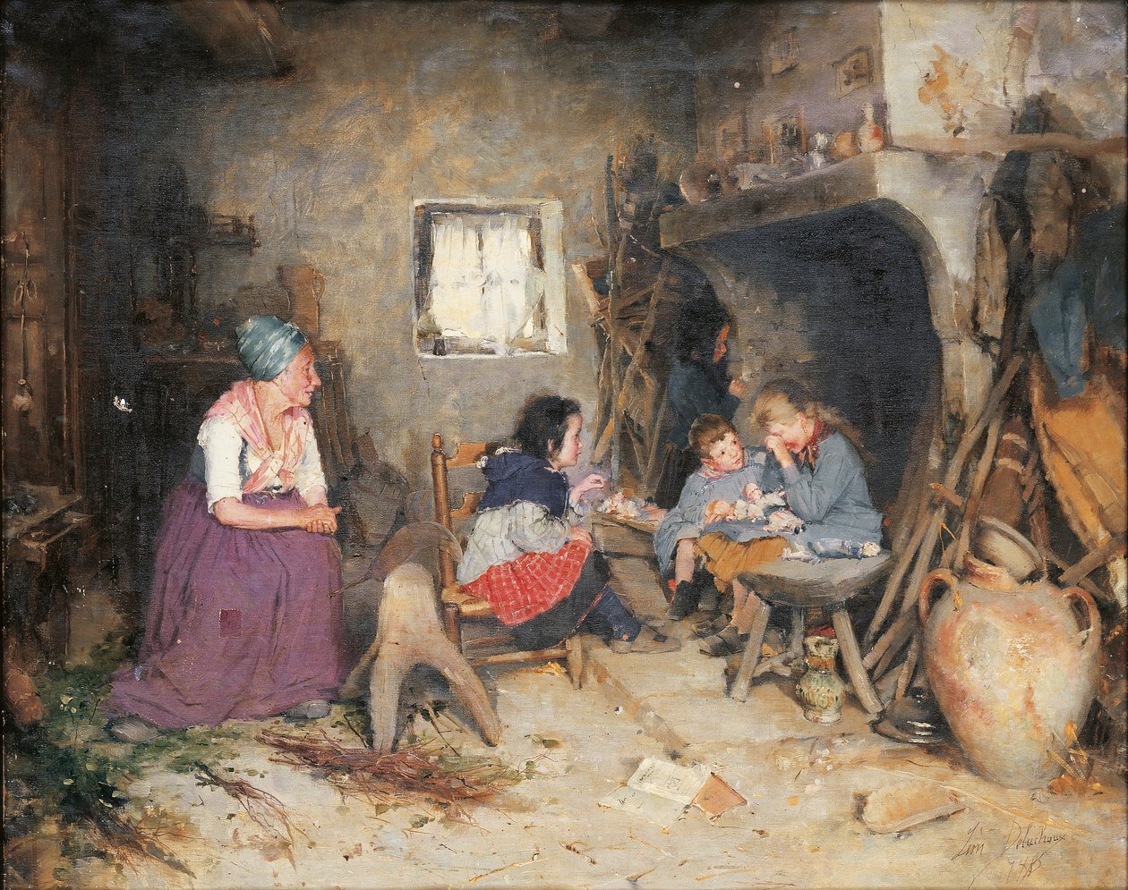 Den ødelagte dukke, 1885 af Leon Delachaux
