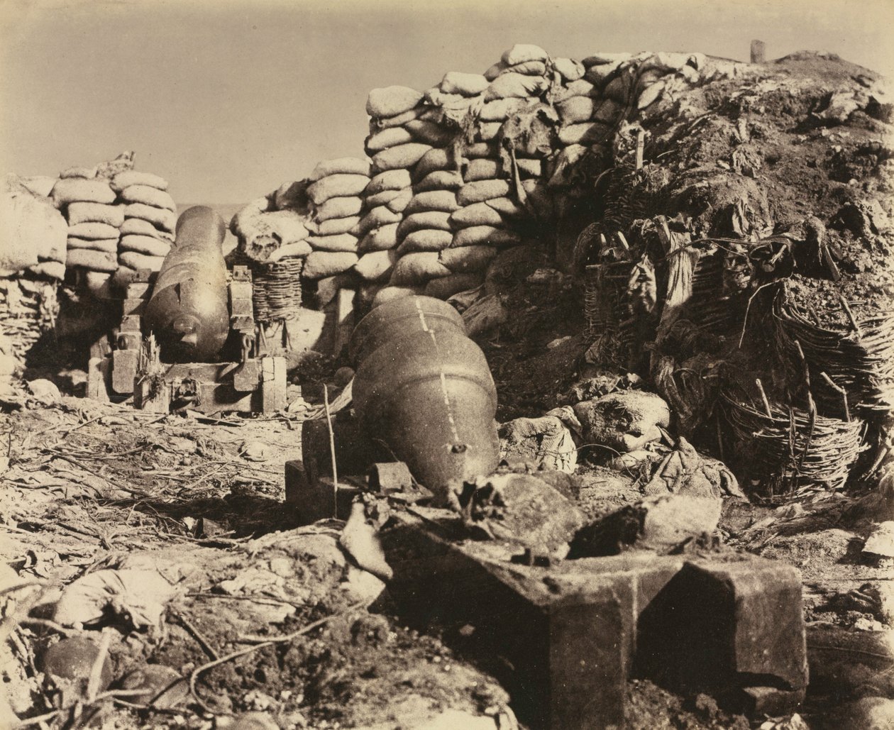 Batteri, Malakoff, 1855. af Leon Eugéne Méhédin