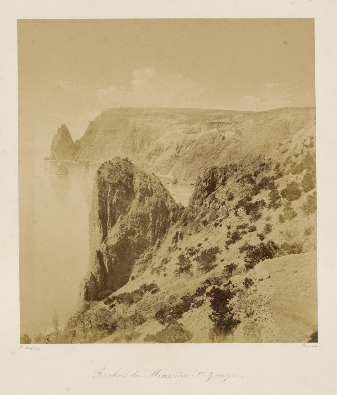 George-klostrets klipper (Rochers du Monastere St. Georges) af Leon Eugéne Méhédin