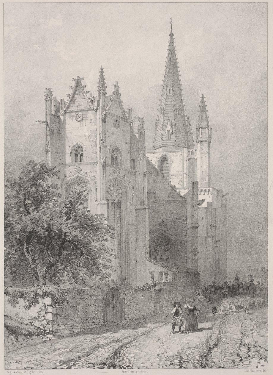 Hennebont Kirke, Bretagne af Leon Gaucherel