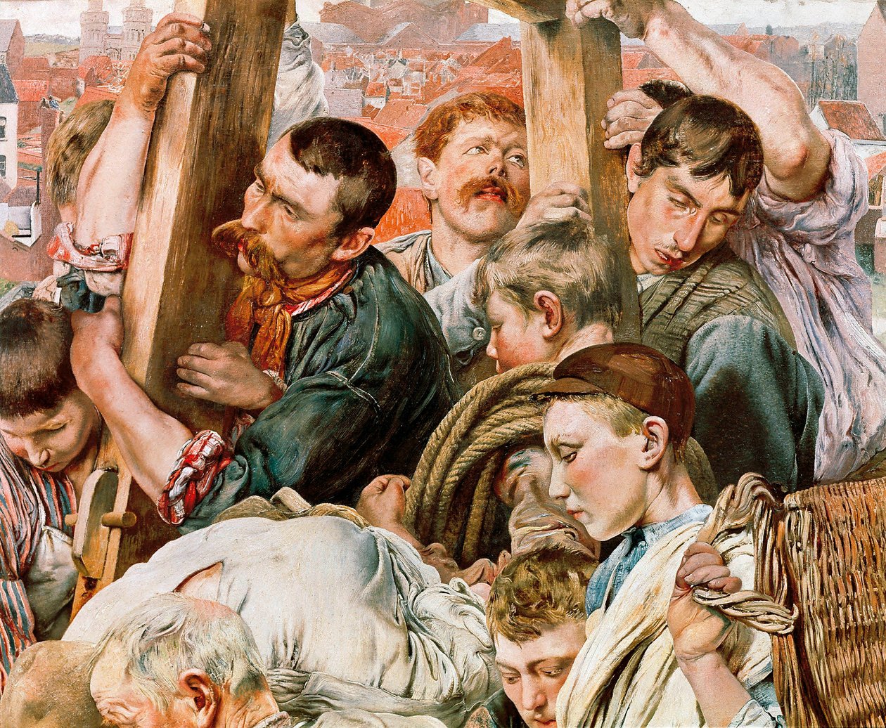 Arbejderens aldre, detaljer af Leon Henri Marie Frederic
