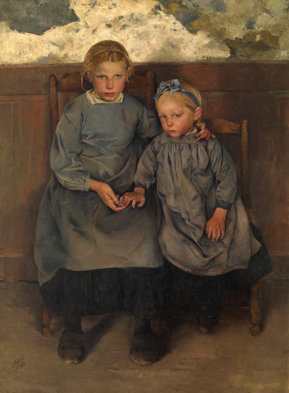 To vallonske landpiger af Leon Henri Marie Frederic