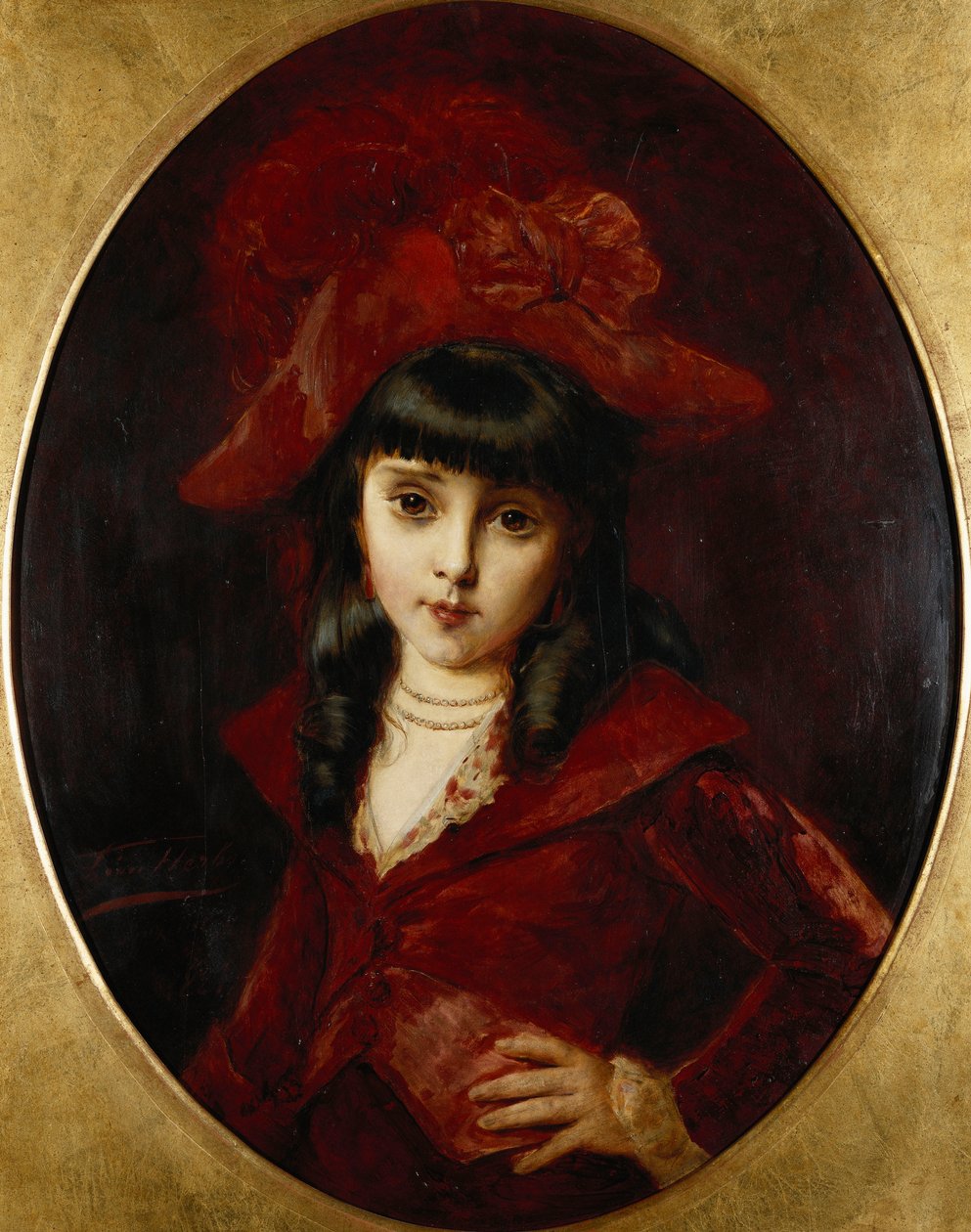 Den røde kjole, 1881 af Leon Herbo