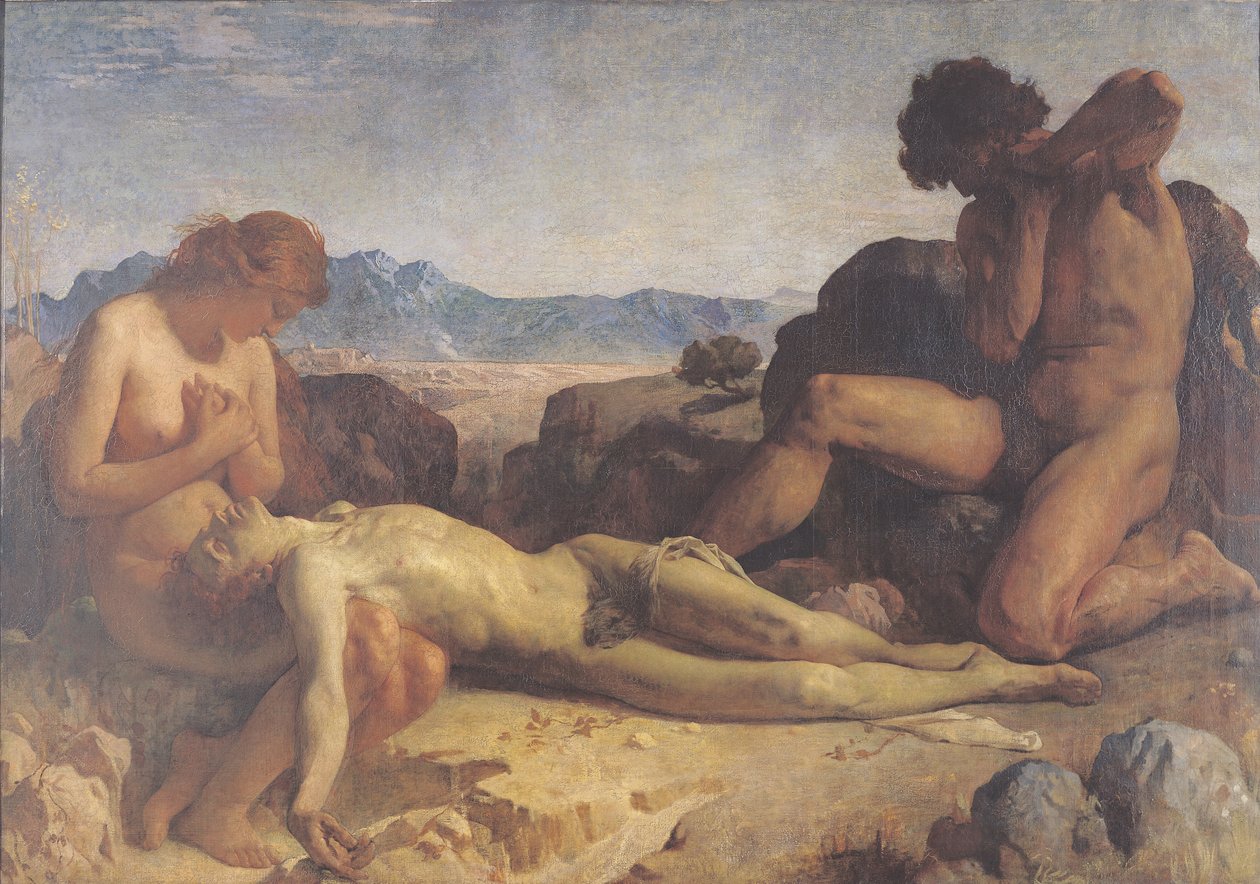 Adam og Eva finder Abels lig af Leon Joseph Florentin Bonnat
