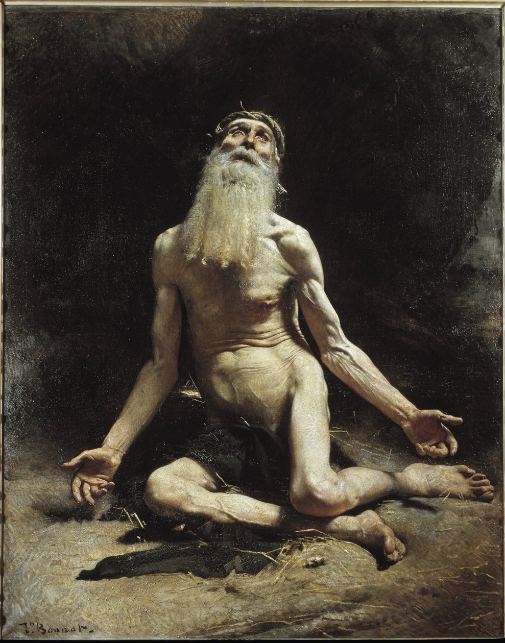 Job - Maleri af Leon Bonnat (1833-1922), olie på lærred af Leon Joseph Florentin Bonnat
