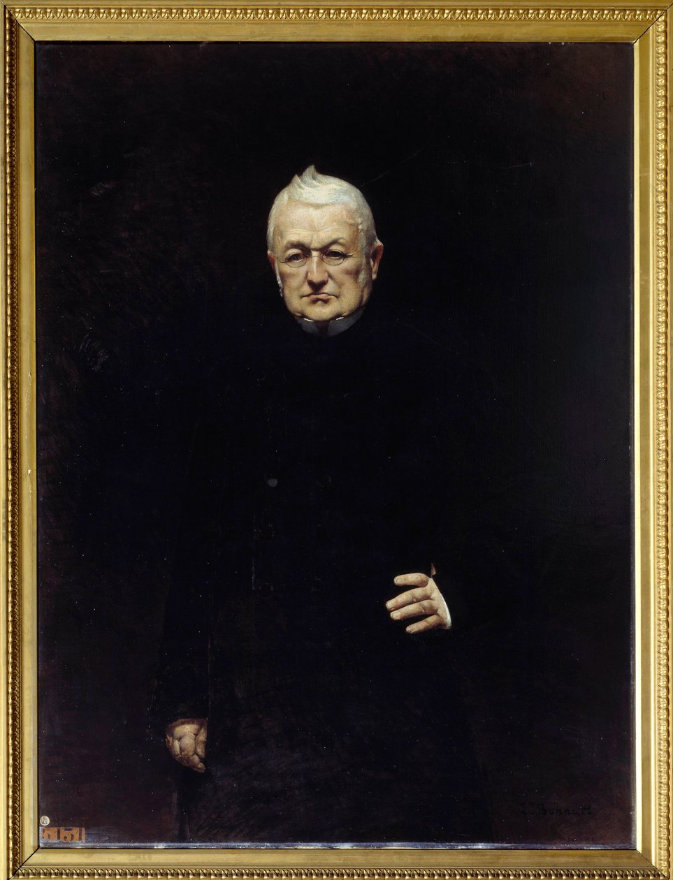 Portræt af Adolphe Thiers (1797-1877) Republikkens præsident Maleri af Leon Joseph Bonat (1833-1922) 1800-tallet søn. 1,15x0,92 m. af Leon Joseph Florentin Bonnat