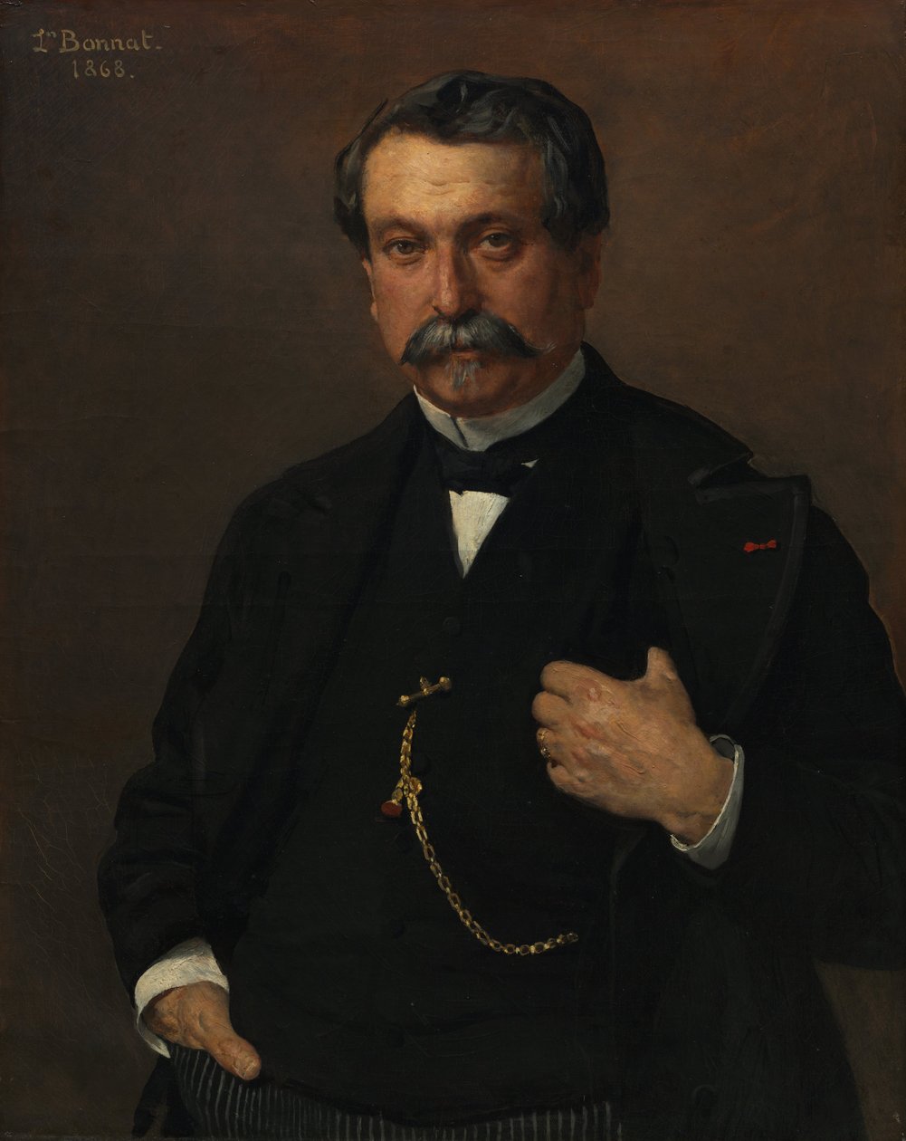 Portræt af en mand af Leon Joseph Florentin Bonnat