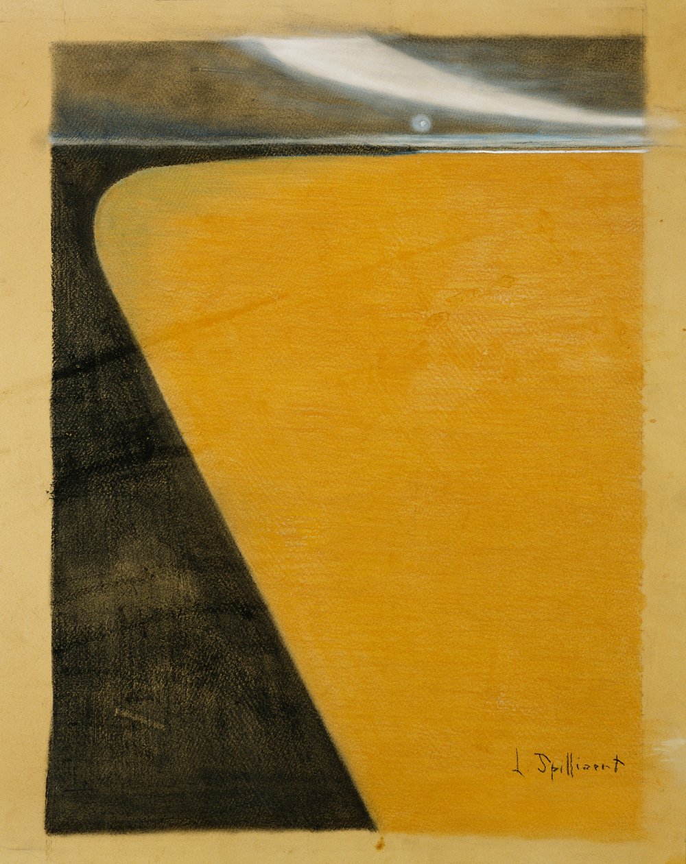 Strand; Plage, ca. 1909-1910 (pastel, gouache og kul på karton) af Leon Spilliaert