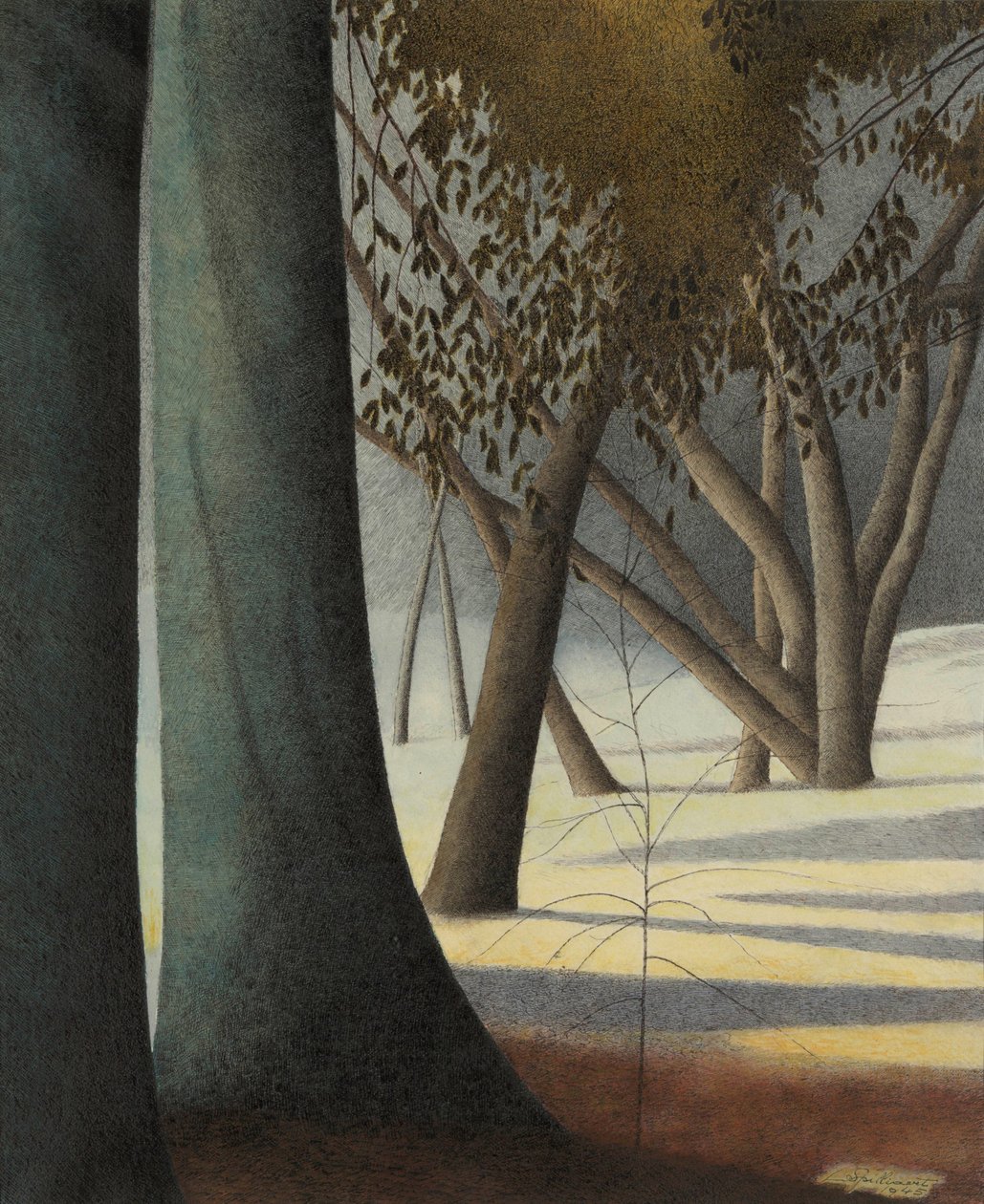 Bøgestammer, 1945. af Leon Spilliaert