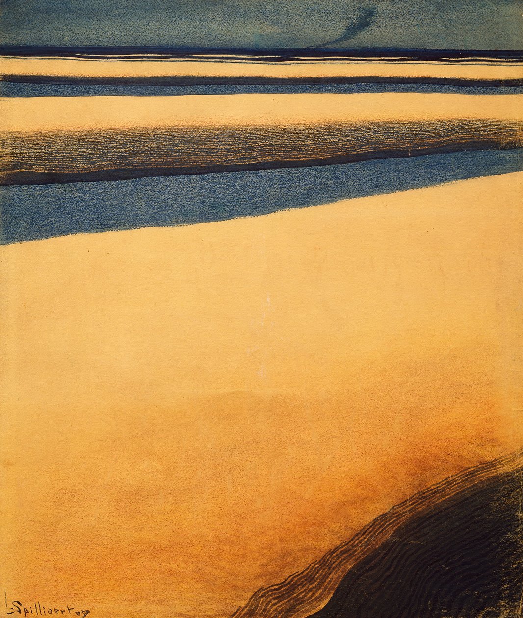 The Liner, Steamboat (olie på lærred) af Leon Spilliaert