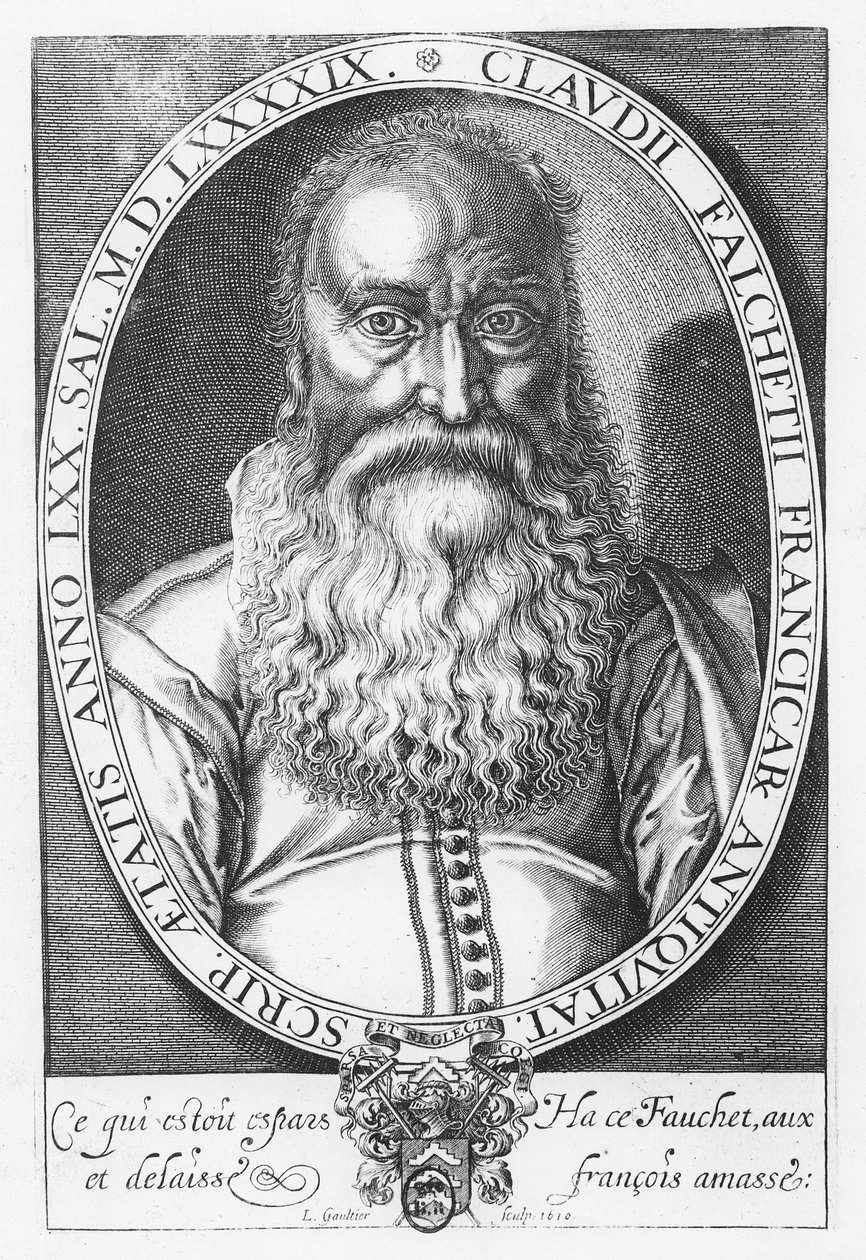 Claude Fauchet, 1610 af Leonard Gaultier