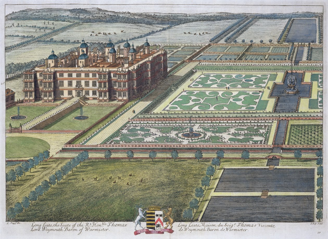 Long Leate graveret af Johannes Kip (ca. 1652-1722) af Leonard Knyff