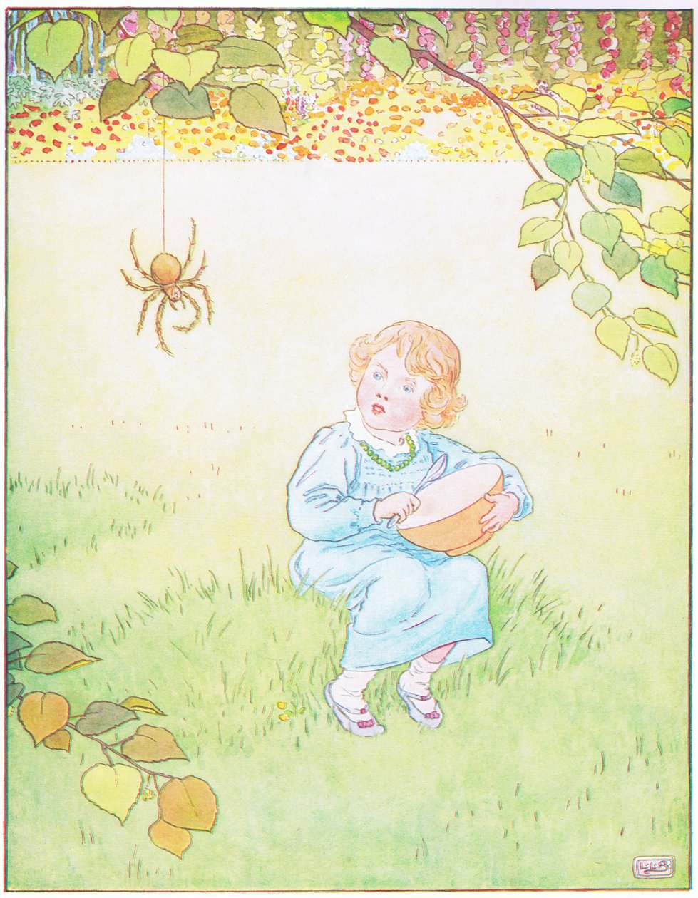 Lille Miss Muffett: der kom en stor edderkop af Leonard Leslie Brooke