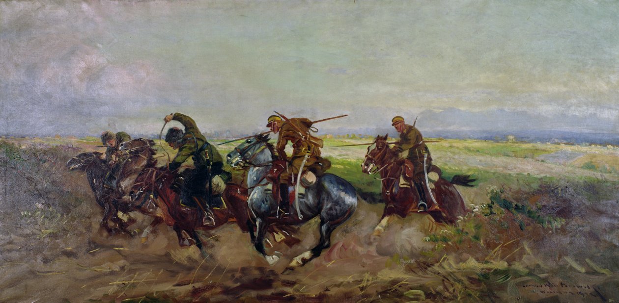 Polske lancierer angriber russerne, 1920 af Leonard Winterowski