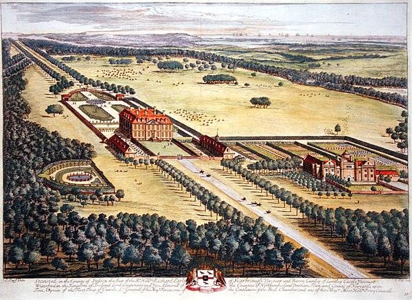 Stansted i grevskabet Sussex graveret af Johannes Kip (ca. 1652-1722) (gravering) af Leonard (after) Knyff