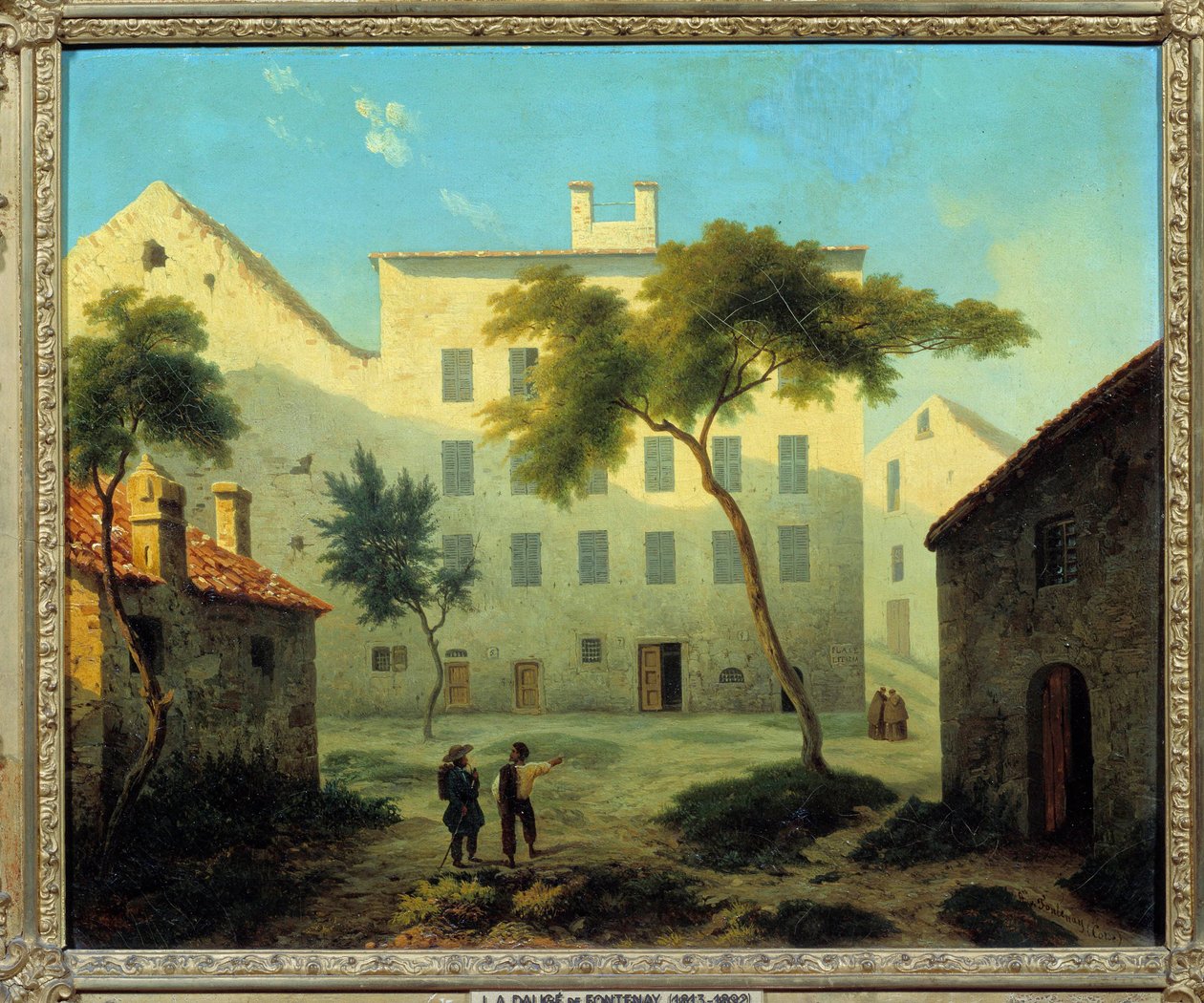 Udsigt over fødestedet for Napoleon Bonaparte (1769-1821) i Ajaccio, Corsica Maleri af Leonard Dalige de Fontenay (1813-1892) 1849 Søn. 0,38x0,46 m Malmaison-museet på slottet af Leonard Alexis Dalige de Fontenay