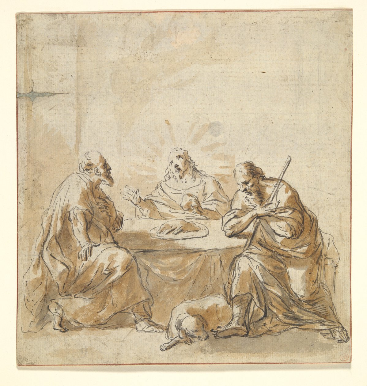 Aftensmad i Emmaus af Leonard Bramer