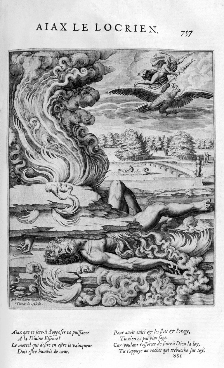 Ajax den Mindre, 1615. af Leonard Gaultier