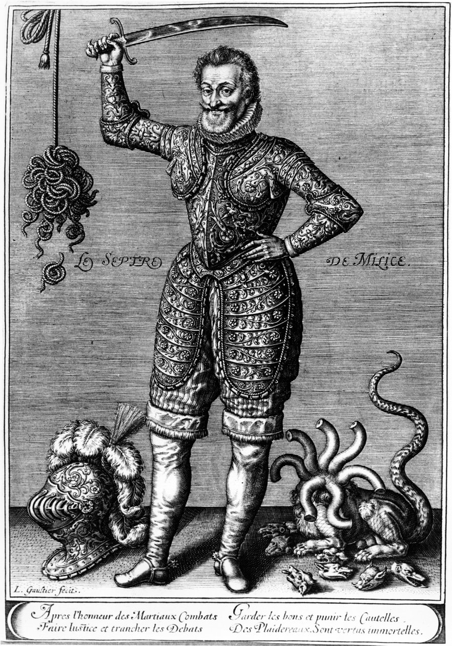 Allegorisk portræt af Henri IV, første fjerdedel af det 17. århundrede af Leonard Gaultier