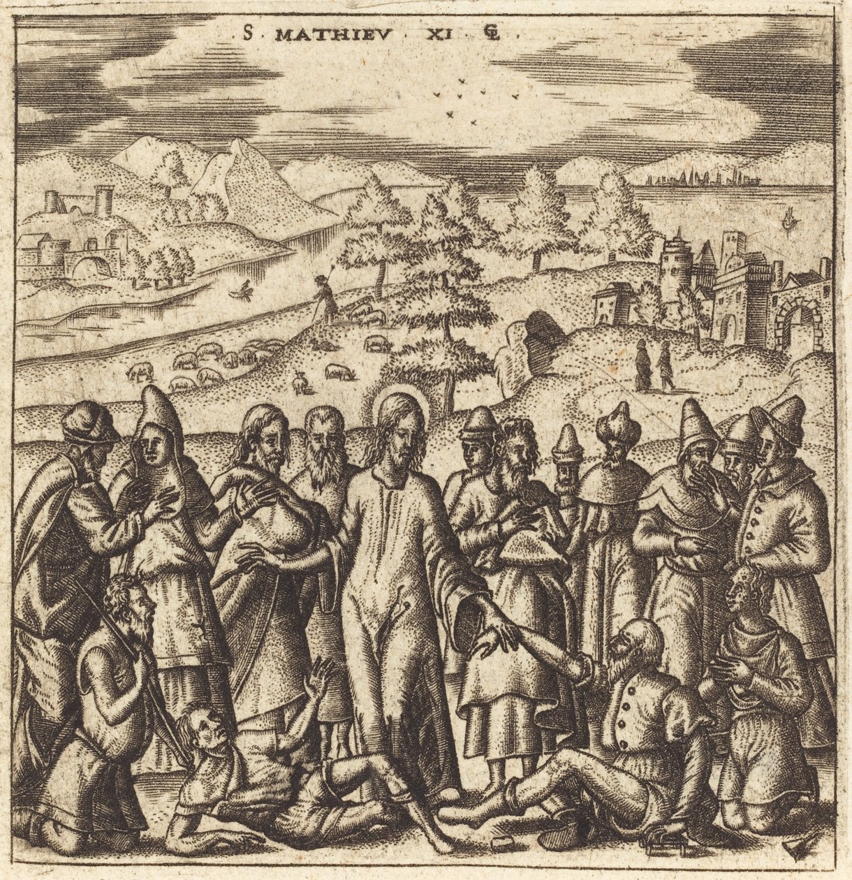 Kristus helbreder de syge af Leonard Gaultier