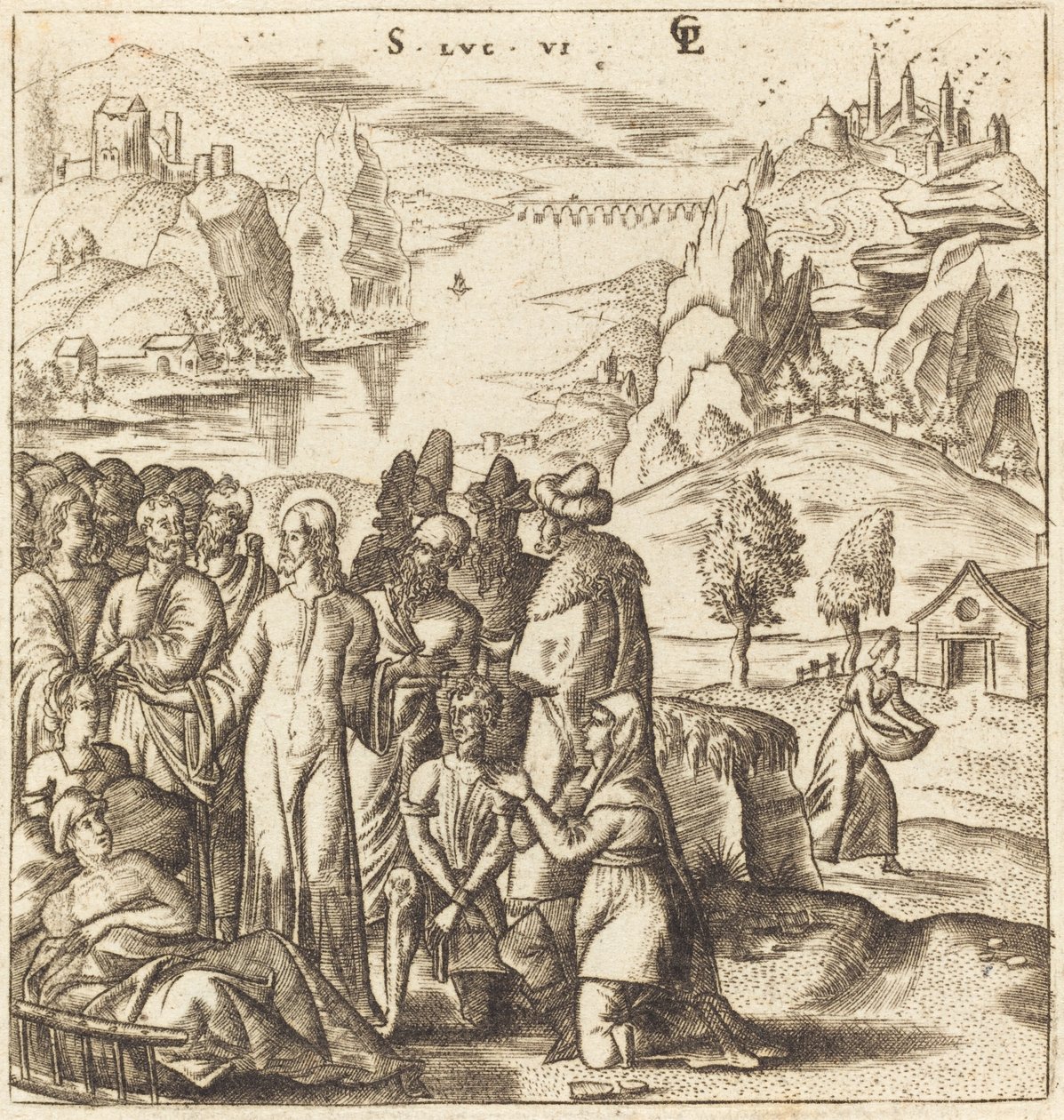 Kristus helbreder de syge af Leonard Gaultier